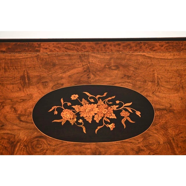 Antique Victorian Walnut Writing Table, 1850s For Sale - Image 6 of 11