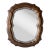 1960’s Italian Hollywood Regency Carved Wood Wall Mirror For Sale