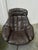 : Bramin armchairs, modern and comfortable design. Made in Denmark in the 1970s. – Leather upholstery. – Swivel steel...