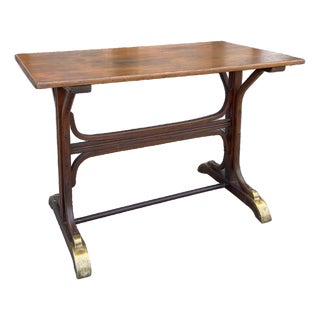 1940’s French Thonet Style Bentwood Bistro Table For Sale