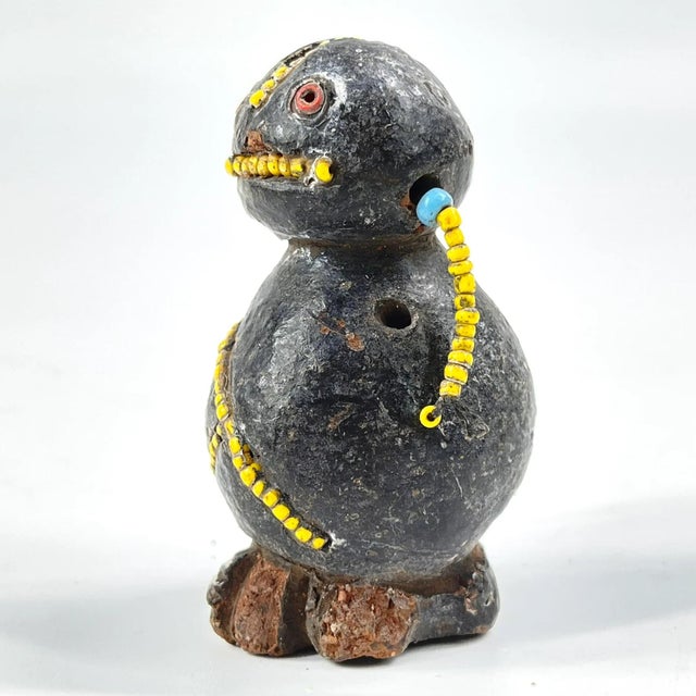 Sculpture Materials Early 20th Century Tikar Clay House God 2inch Cameroon For Sale - Image 7 of 8