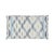 Contemporary Schumacher Santa Monica Ikat Lumbar Pillow in Indigo For Sale
