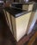 Antique Art Deco style dental cabinet. Many drawers, some have milk glass trays. Flip top compartments on top level. Made...
