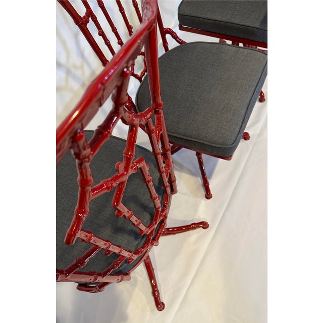 1960s Chinoiserie Chippendale Outdoor Dining Set For Sale - Image 10 of 16