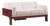 Claudio Salocchi for Sormani Mid Century Rosewood and Bouclé Settee Sofa For Sale