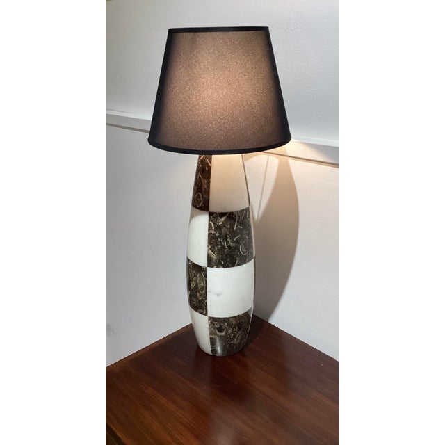 Angelo Mangiarotti Marble Lamp in the style of Angelo Mangiarotti, 1970s For Sale - Image 4 of 11