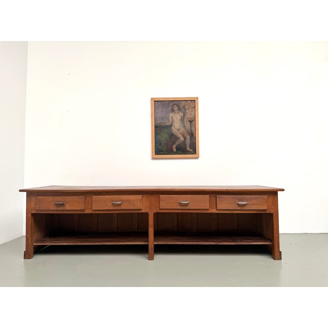 Vintage Oak Trade Counter, 1920s For Sale - Image 15 of 18