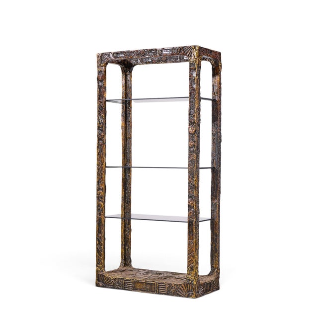 Mid-Century Modern Adrian Pearsall for Craft Associates Mid Century 'Goop' Brutalist Étagère Shelf For Sale - Image 3 of 9