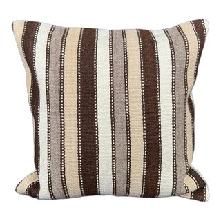 Turkish Hemp Pillow Cushion Natural Beige Brown Cushion Cover 20x20 For Sale