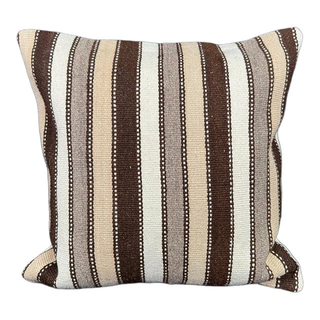 Turkish Hemp Pillow Cushion Natural Beige Brown Cushion Cover 20x20 For Sale