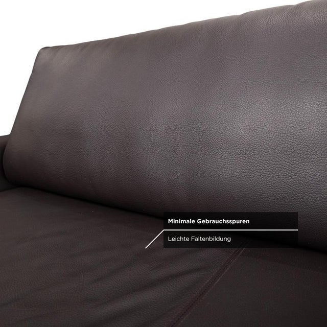 Vida Three-Seater Sofa in Leather from Rolf Benz For Sale - Image 6 of 13