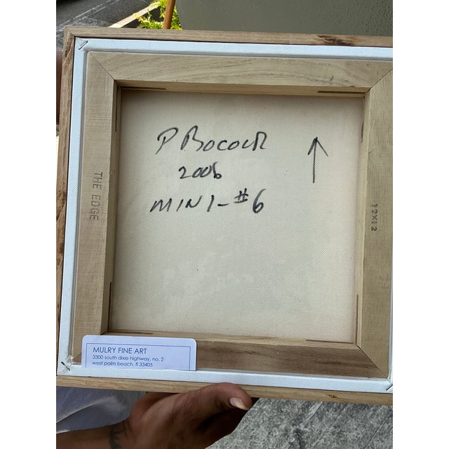 Vintage Original Abstract Oil on Canvas For Sale - Image 9 of 12