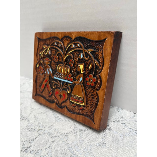 1960s Midcentury 1962 Whimsical Dutch Wall Accent For Sale - Image 5 of 5