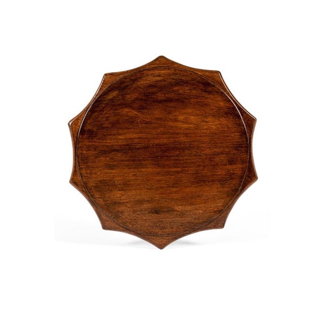 19th Century Wine Table with Scalloped Top For Sale - Image 5 of 12