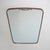 A wall mirror from the 1950s characterised by a brass frame with a rectangular shape and rounded corners. The design is...