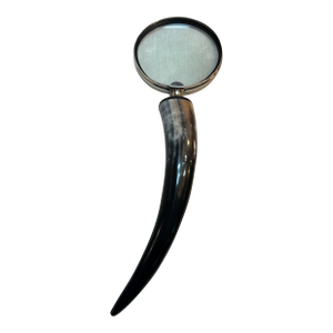 Horn Handle and Metal Magnifying Glass