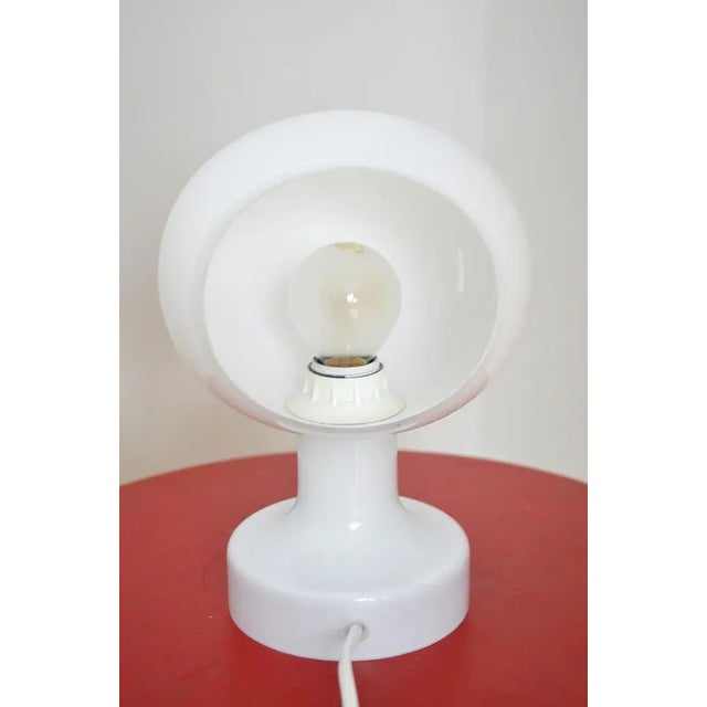 Mid-Century Modern Vintage Danish Astronaut Table Lamp by Michael Bang for Holmegaard, 1960s For Sale - Image 3 of 7