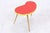 Wood Mid-Century Kidney-Shaped Red Plant Stand, 1960s For Sale - Image 7 of 9