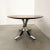 1970s Vintage 70s Osvaldo Borsani Oval Dining Table Walnut Starburst Top & Chrome Base For Sale - Image 5 of 10