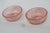 Art Deco 1930s Anchor Hocking Queen Mary Pair of 2 Berry Bowls Pink Depression Era Glass For Sale - Image 3 of 12
