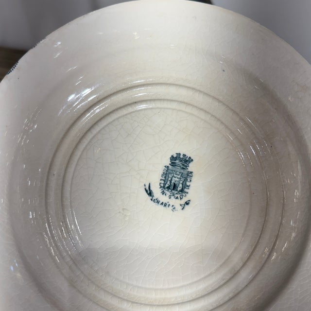 French Transferware Plates, S/7 For Sale - Image 4 of 4