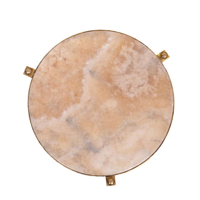 Hollywood Recency Nesting Tables in Brass, 1970, Set of 3 For Sale - Image 9 of 13