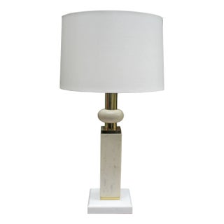 1960s Modernist Marble Table Lamp For Sale