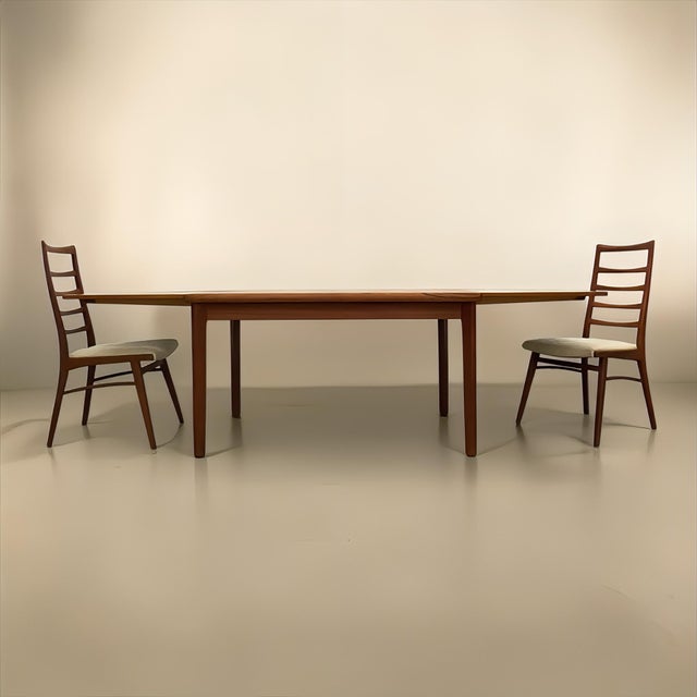 1960s Vintage Danish Extendable Teak Dining Table, 1960s For Sale - Image 5 of 18