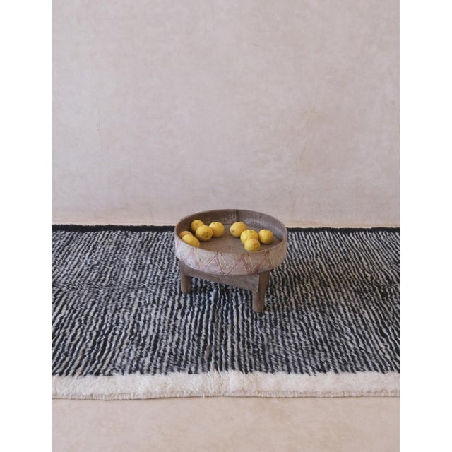 Mid-Century Modern Contemporary Moroccan Wool Rug - 7.4 X 3.9 Ft For Sale - Image 3 of 8