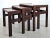Brown 1980s Danish Modern Rosewood Nesting Tables by Dyrlund - Set of 3 For Sale - Image 8 of 10