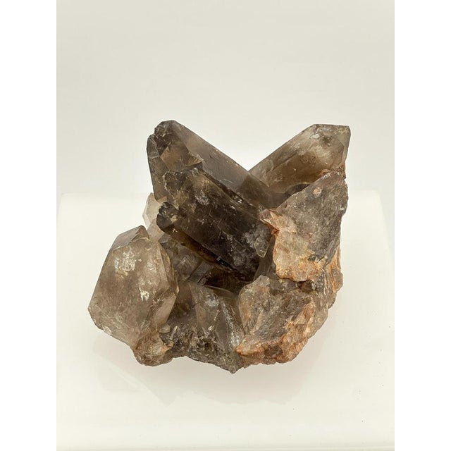Brown Smoky Quartz Crystal Cluster, Brazil, 1970s For Sale - Image 8 of 10