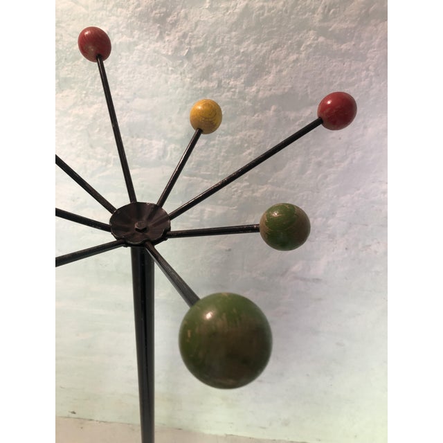 Mid-Century Modern Coat Rack in the style of Roger Feraud, 1950s For Sale - Image 3 of 7