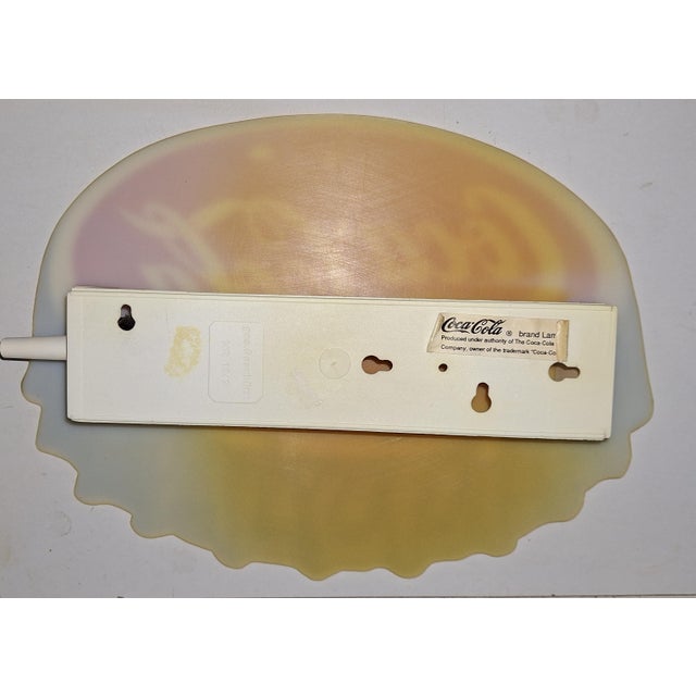Plastic Vintage Wall Lamp in Plastic with Coca-Cola Advertising, 1980s For Sale - Image 7 of 8