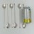 Mid-Century Modern Mid-Century Modern Silverplate Leaf Design Cocktail Stirrer Straws Sipper Spoons Denmark - Set of 6 For Sale - Image 3 of 16