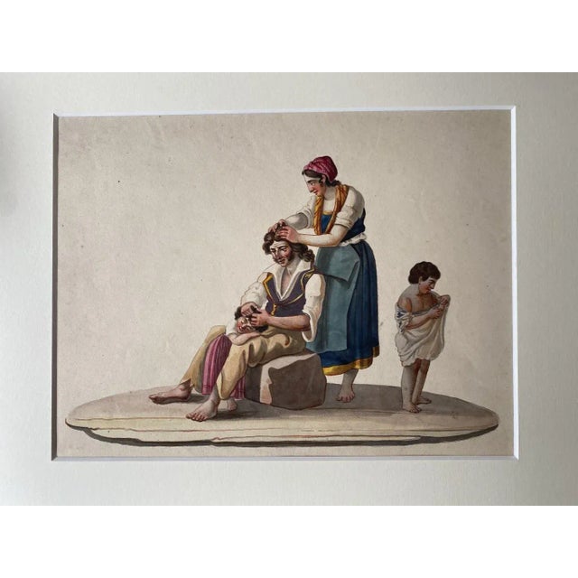 Lice is an original gouache drawing on paper realized by Anonymous Artist of the 19th century. Not signed. Good conditions.