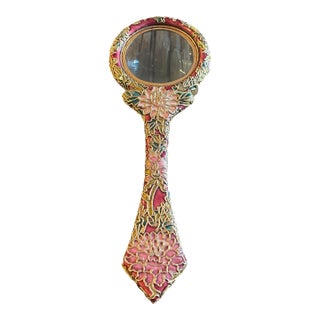Gorgeous Antique Cloisonné Enamel Magnifying Glass For Sale