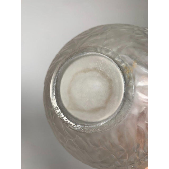 René Lalique (1860-1940) Vase, "Milk" Model, Glass, 1920, Art Nouveau For Sale - Image 10 of 10