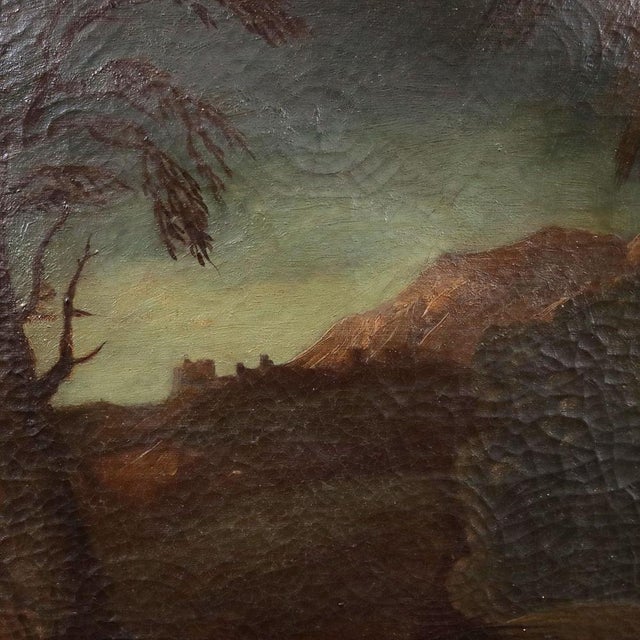 Rest on the Flight Into Egypt, 19th Century, Oil on Canvas For Sale - Image 7 of 11