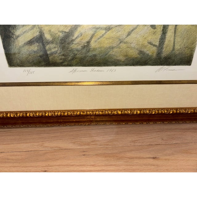 Contemporary Late 20th Century "Afternoon Shadows" by Harold Altman Limited Addition Lithograph For Sale - Image 3 of 8