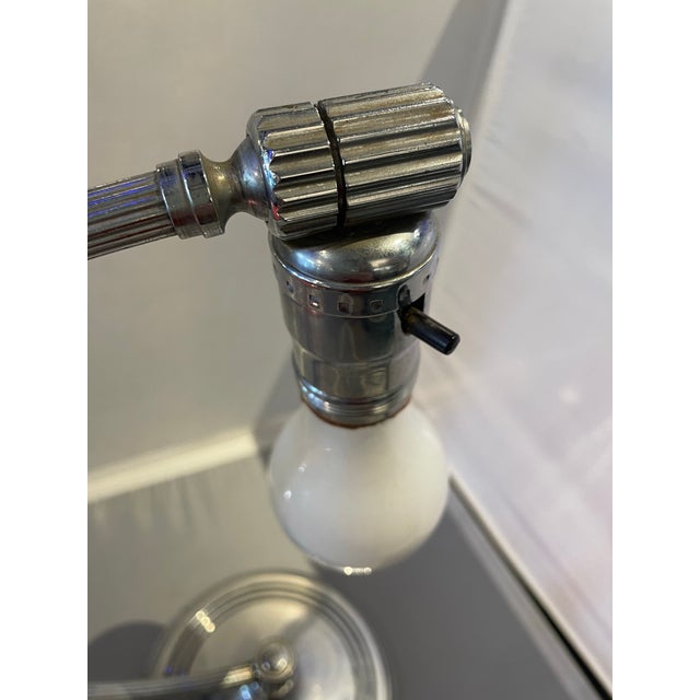 1930s Art Deco American Desk Table Lamp by Chase Brass and Copper Company For Sale - Image 9 of 9