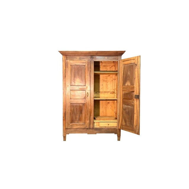 19th Century Walnut Wardrobe For Sale - Image 3 of 4