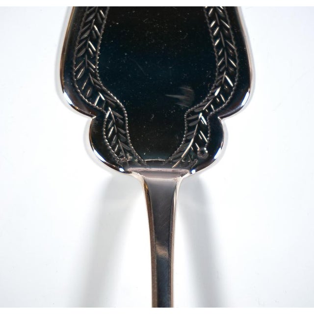 Metal Art Nouveau Silver Cutlery Set for 6 in Display Case, Austria-Hungary, 1920s, Set of 60 For Sale - Image 7 of 10