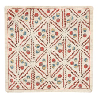 20"x20" Embroidered All Silk Cushion Cover. Handmade Pillowcase. Modern Sham For Sale