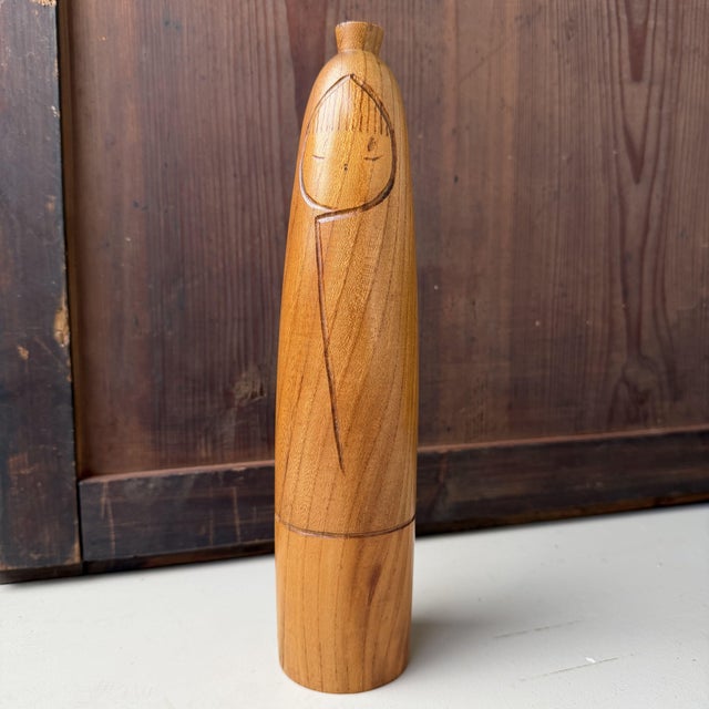 Vintage Japanese Sōsaku Kokeshi by Takanashi Hanpuushi, 1960s For Sale - Image 6 of 9
