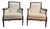 Louis XVI Style Bergere Chairs, Set of 2 For Sale