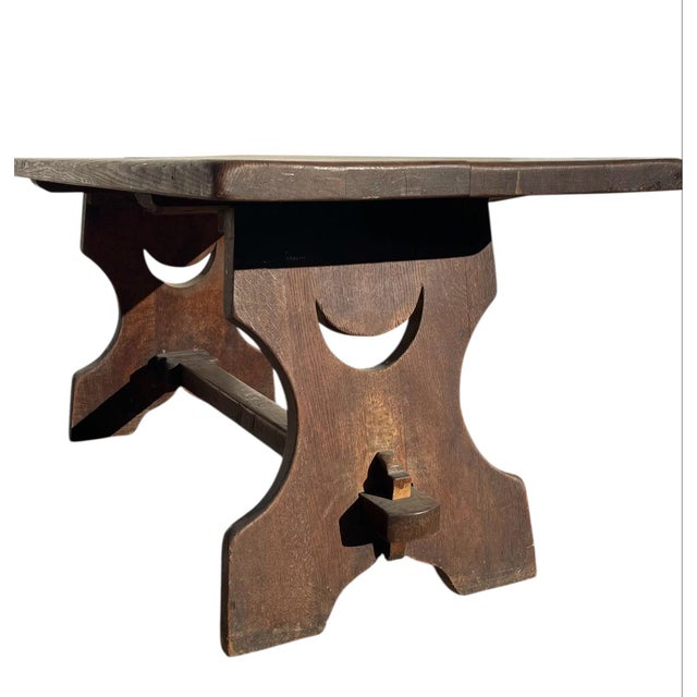 Vintage Oak Desk, 1920s For Sale - Image 6 of 13