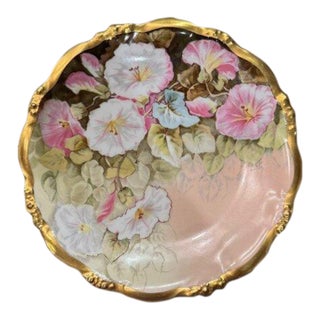 Elite Limoges Hand Painted Porcelain Plate For Sale