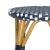 Modern Indoor-Outdoor Barstool in Navy & White For Sale - Image 3 of 6