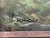 Wood Vintage Fox Hunt Oil Painting Signed Luici in Ornate Carved Frame For Sale - Image 7 of 8