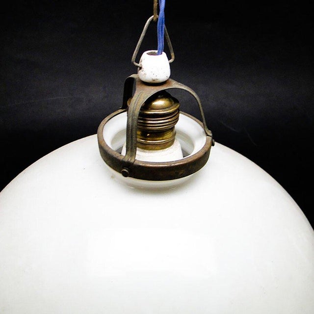 Art Deco Pendant Lamp, Poland, 1950s For Sale - Image 3 of 6